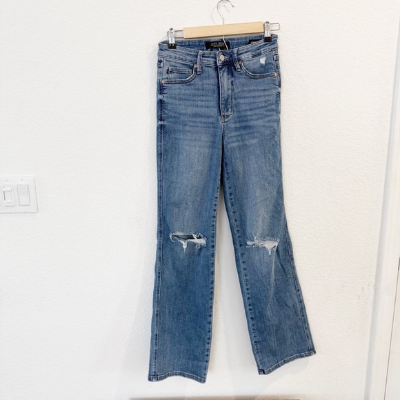 Judy Blue Denim - Judy Blue- Austin Tummy Control Too High Rise Straight Jeans -26